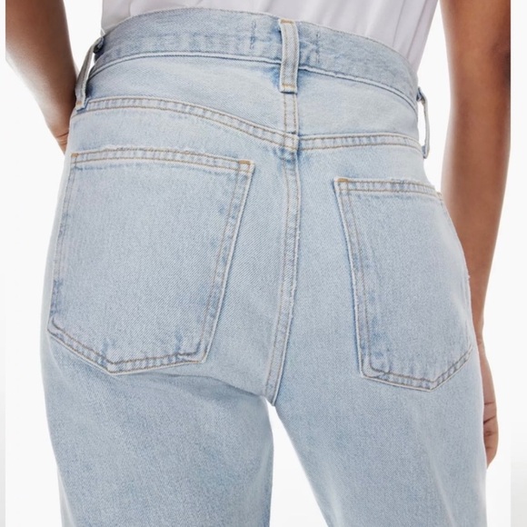 Agolde Light Blue Straight Leg Jeans - Picture 4 of 13